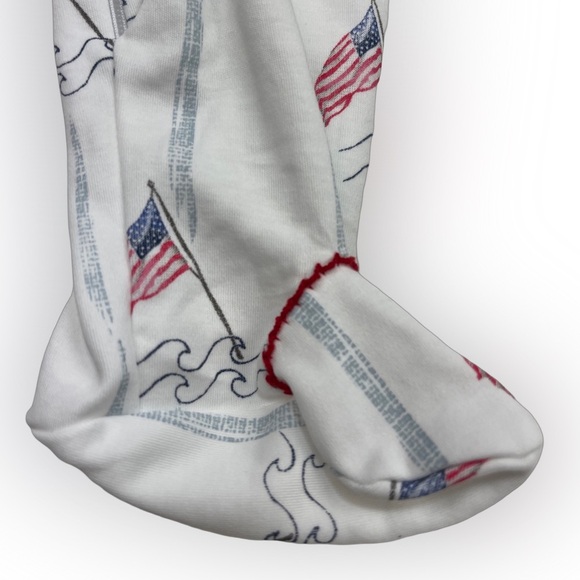 NWT Sammy & Nat Land & Sea Flag Zip Footie 3m - Picture 3 of 4